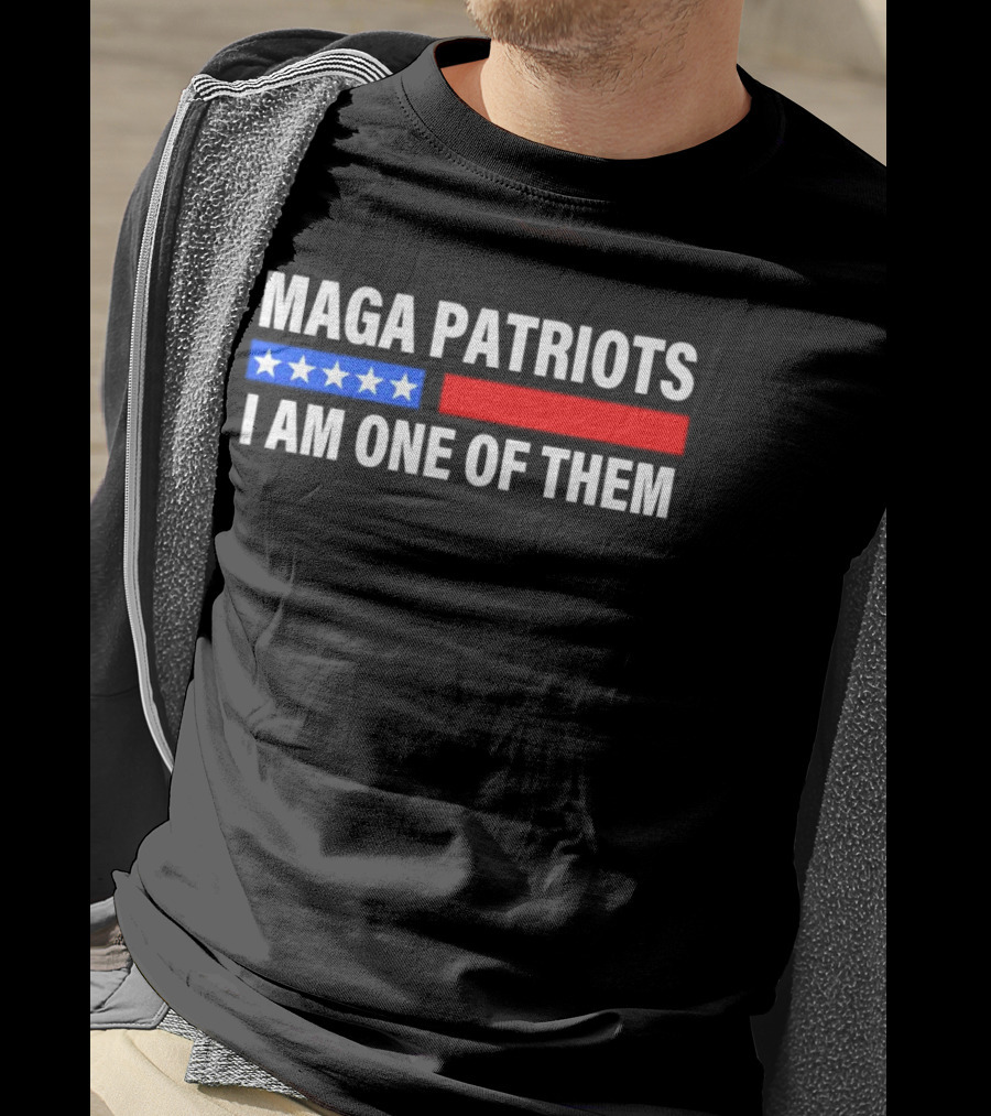 MAGA Patriots I Am One Of Them Stars And Red Blue Stripes T-Shirt