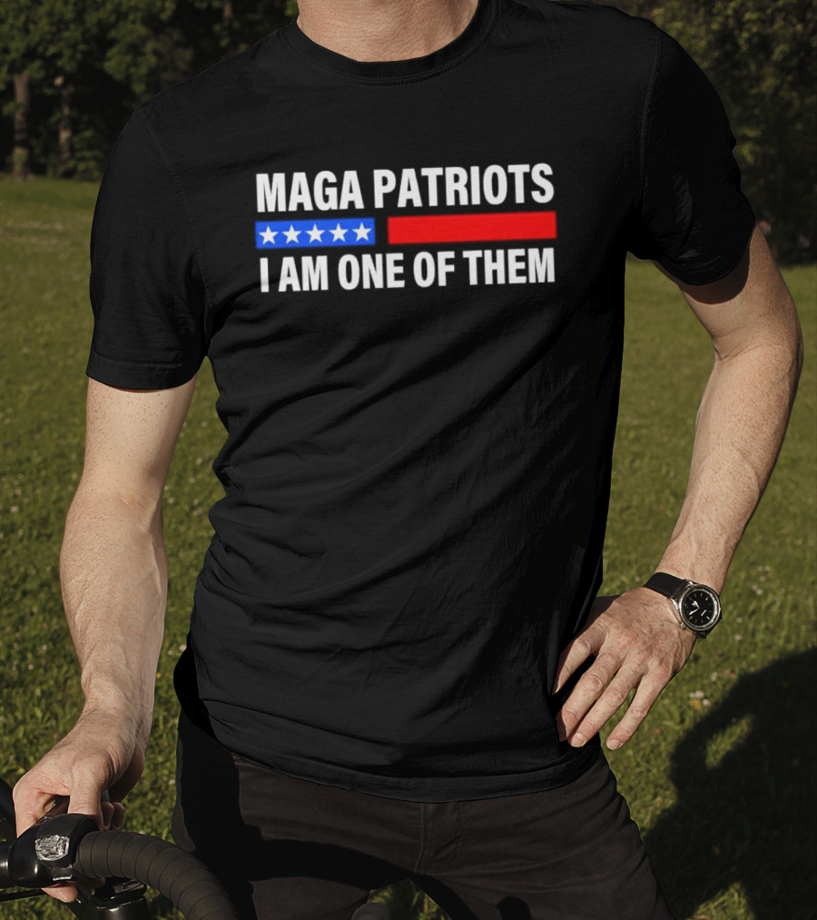 MAGA Patriots I Am One Of Them Stars And Red Blue Stripes T-Shirt