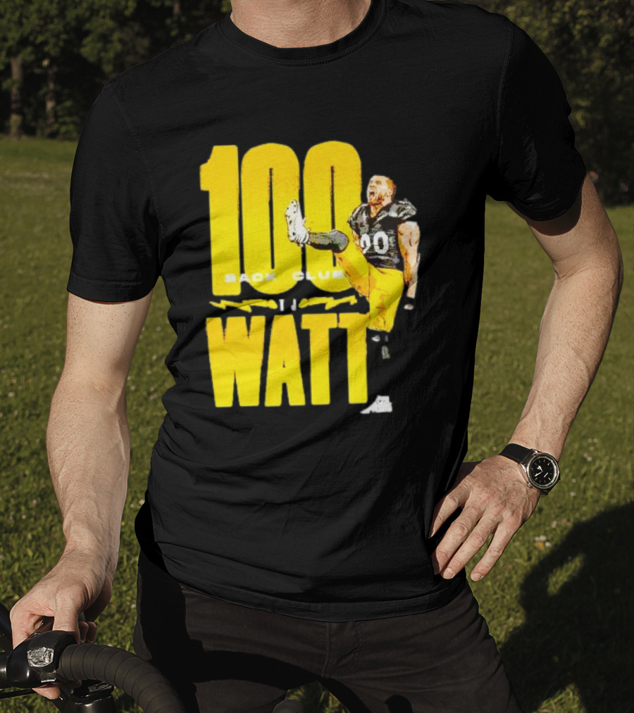 100 Sack Club Pittsburgh Steelers TJ Watt T-Shirt