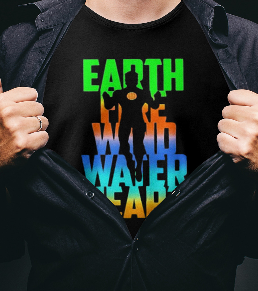 Earth Fire Wind Water Heart Captain Planet T-Shirt