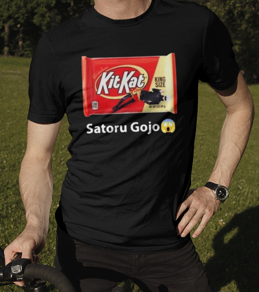 Mr. Goofy Ahh Kit Kat Satoru Gojo King Size T-Shirt