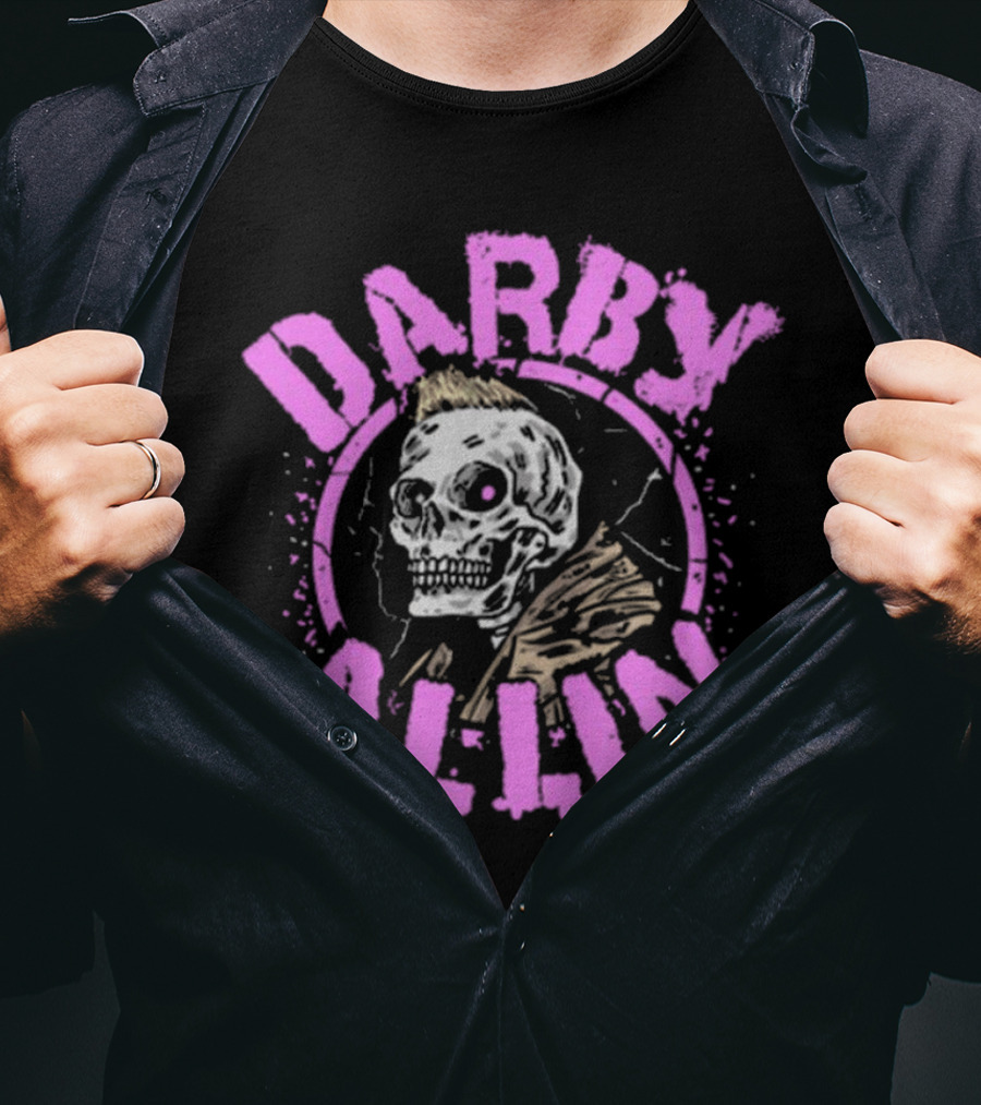 Darby Allin Aew Skull Punk T-Shirt