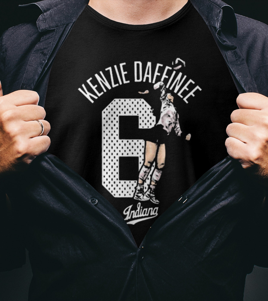 Kenzie Daffinee 6 Indiana Soccer Player Action T-Shirt