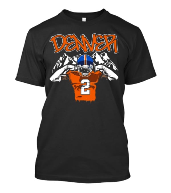 Denver Pat Surtain II Number 2 Football T-Shirt