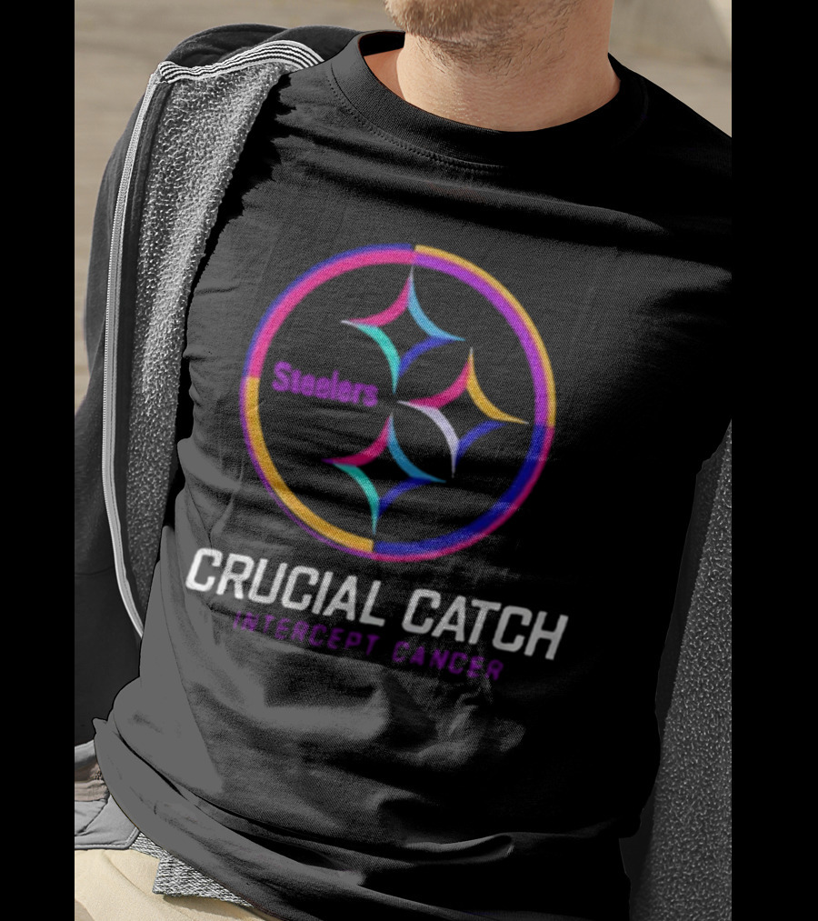 Steelers Crucial Catch Intercept Cancer T-Shirt