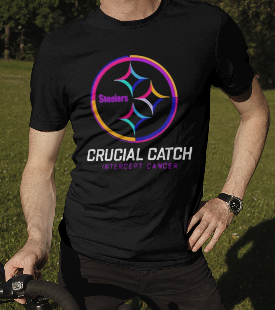 Steelers Crucial Catch Intercept Cancer T-Shirt