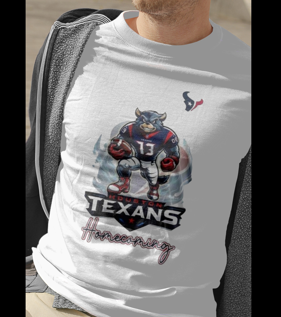 Houston Texans Mascot Homecoming Football Event T-Shirt