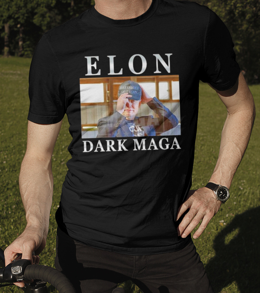 Elon Dark Maga Make America Great Again Hat T-Shirt