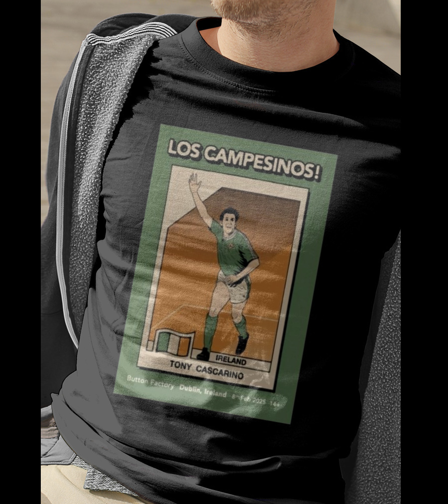 Los Campesinos Tony Cascarino Ireland The Button Factory Dublin Feb 8 2025 T-Shirt