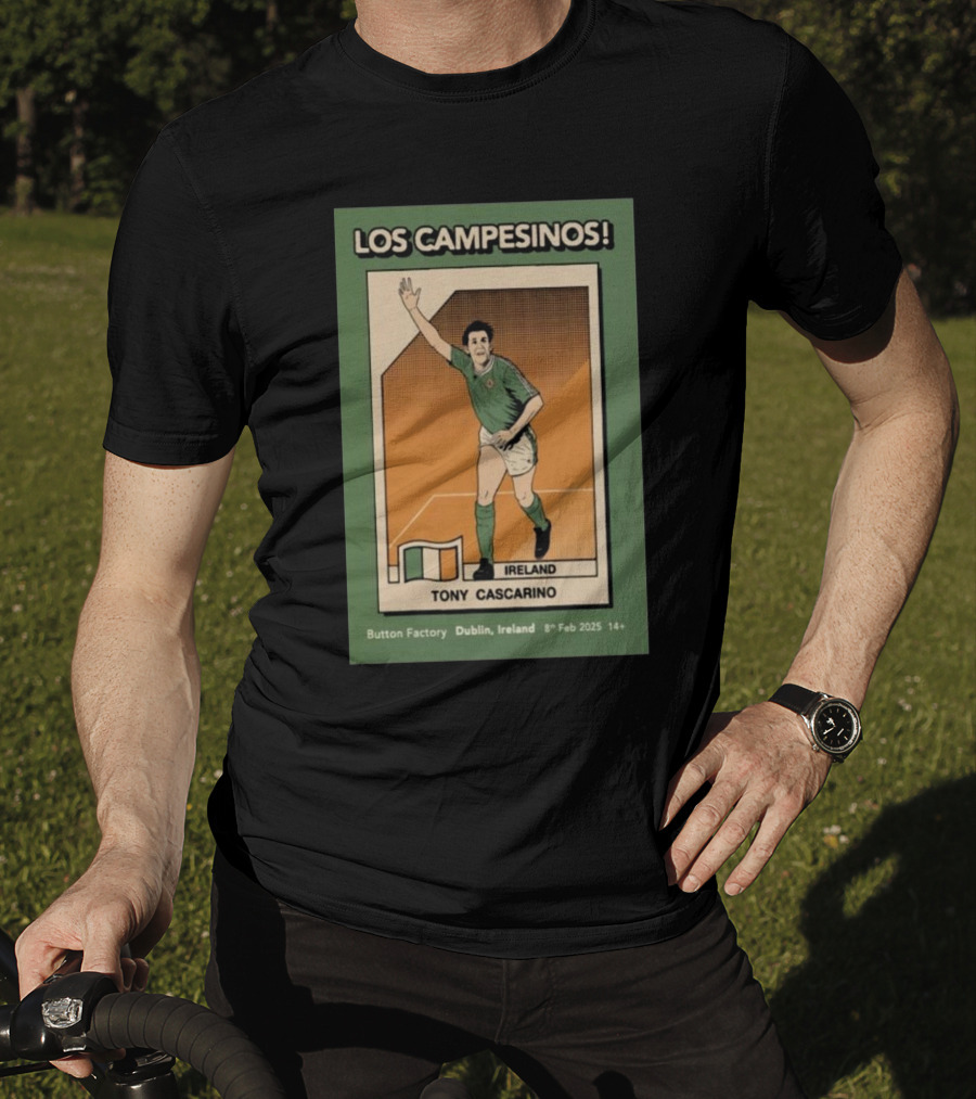 Los Campesinos Tony Cascarino Ireland The Button Factory Dublin Feb 8 2025 T-Shirt