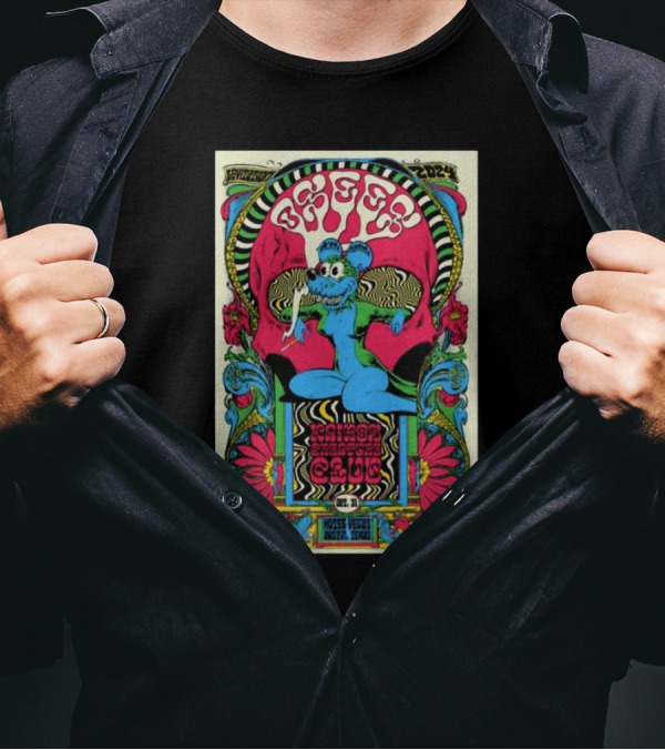 Osees Levitation 2024 Halloween Show In Austin TX Oct 31 Mohawk Bat Club T-Shirt