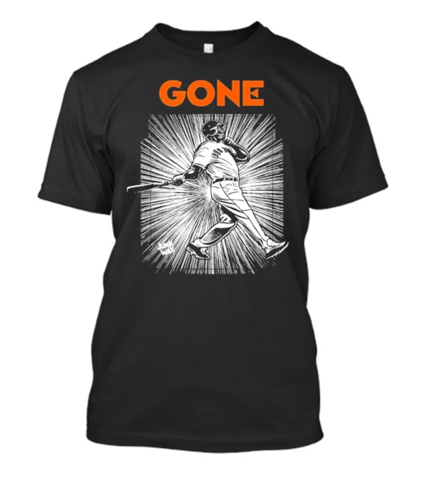 Gone Barry Bonds San Francisco Giants Legend Home Run Swing T-Shirt