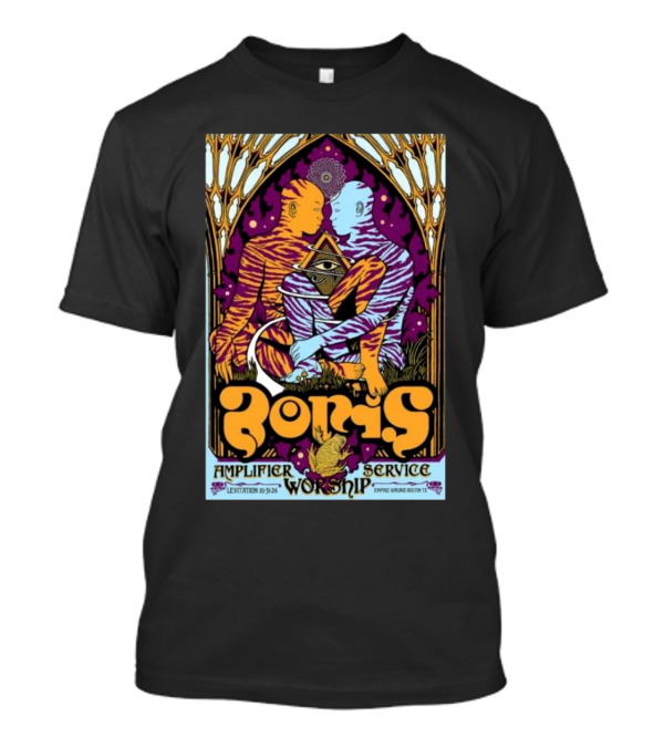Borisheavyrocks Amplifier Worship Service Oct 31 2024 Empire Garage Austin TX T-Shirt