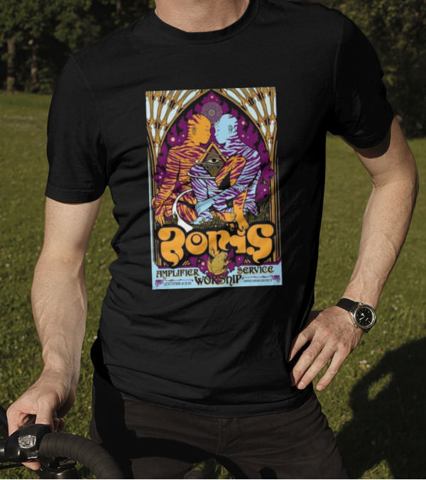 Borisheavyrocks Amplifier Worship Service Oct 31 2024 Empire Garage Austin TX T-Shirt