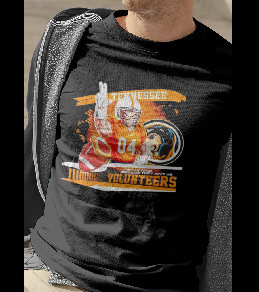 Tennessee Volunteers Goku 04 Football They Hate Us Because They Ain’t Us T-Shirt