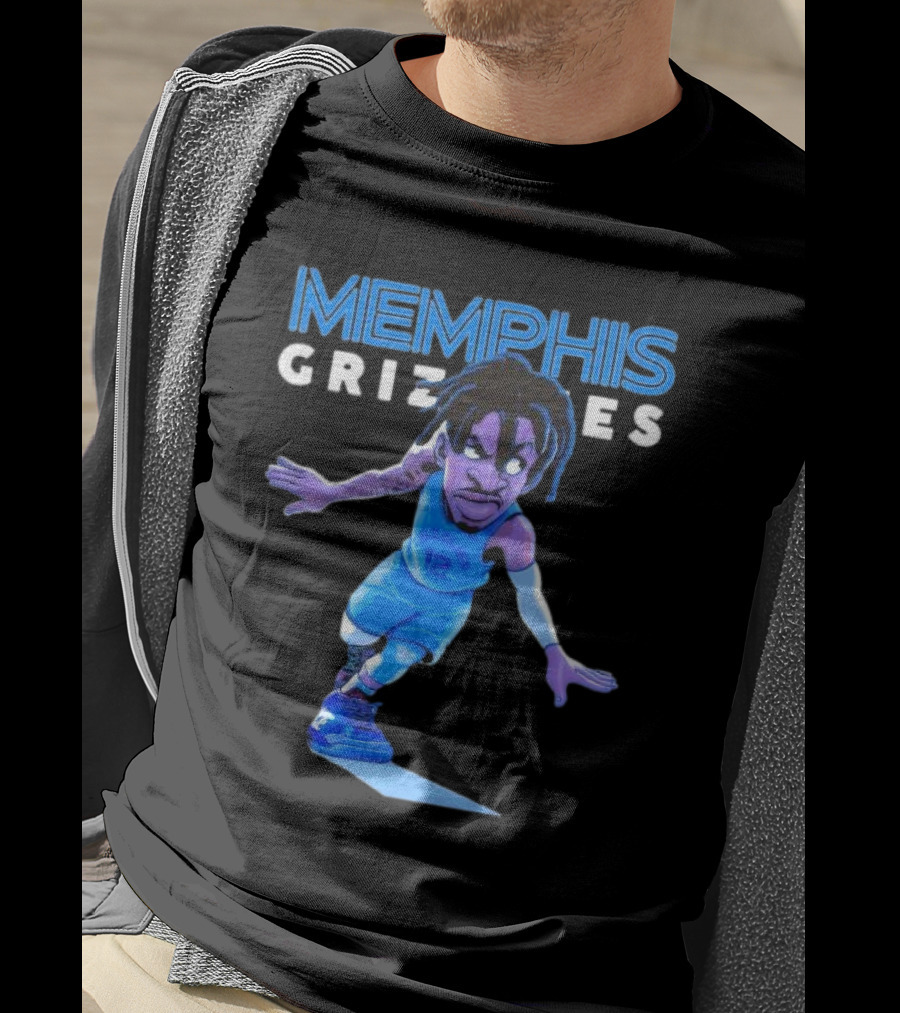 Memphis Grizzlies Ja Morant Cartoon Caricature T-Shirt