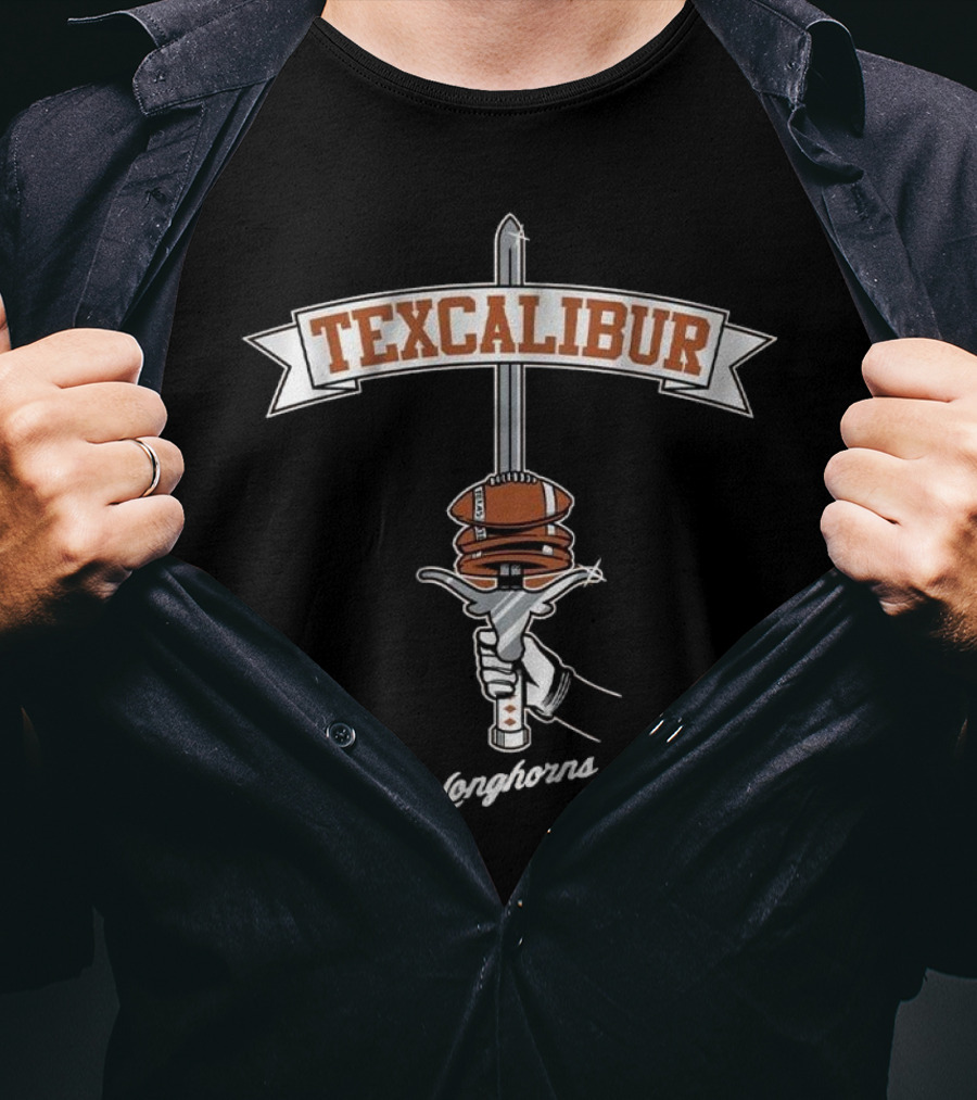 Texcalibur Longhorns Football Sword T-Shirt