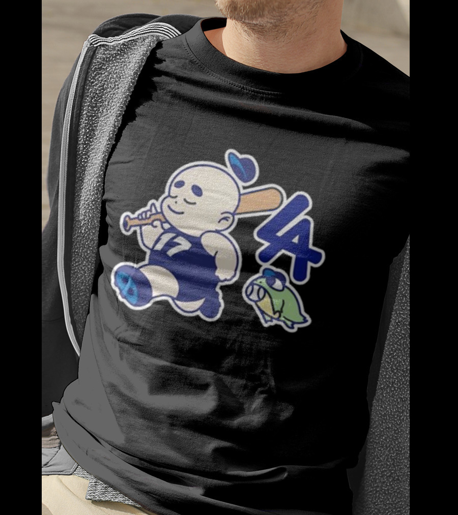 Chunky LA Baseball Baby 17 Fleece Strolling Bat Boy And Turtle T-Shirt