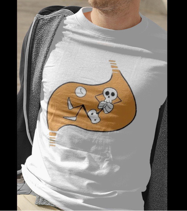 Delicious In Dungeon Meshi Laios Touden Skeleton Relaxing Inside Stomach T-Shirt