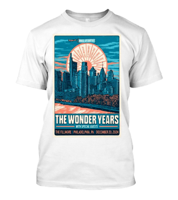THE WONDER YEARS WITH SPECIAL GUESTS WHEEL OF RARITIES PHILADELPHIA DECEMBER 20 T-Shirt