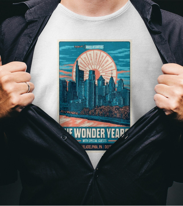 THE WONDER YEARS WITH SPECIAL GUESTS WHEEL OF RARITIES PHILADELPHIA DECEMBER 20 T-Shirt