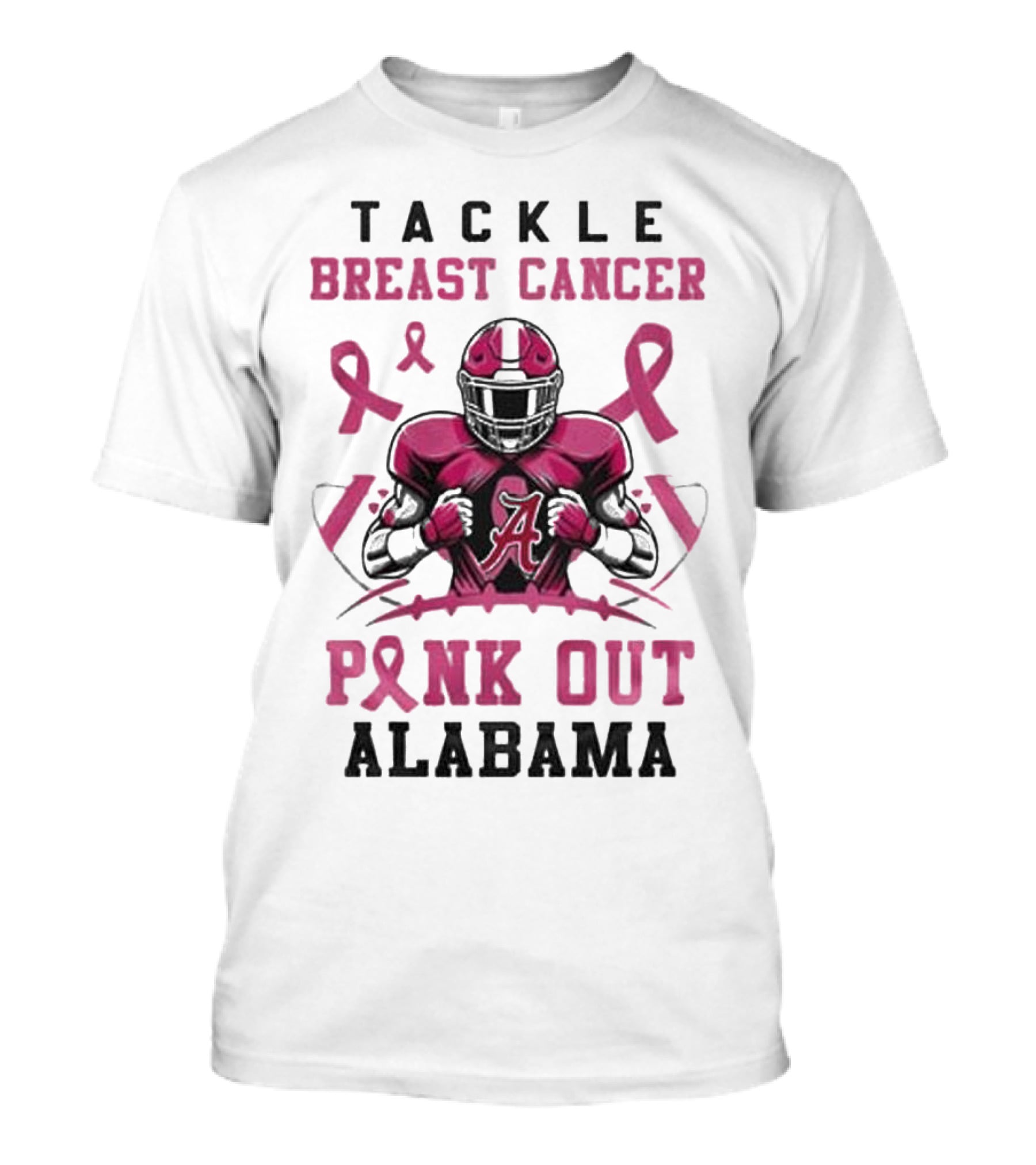 Alabama Tackle Breast Cancer Pink Out T-Shirt