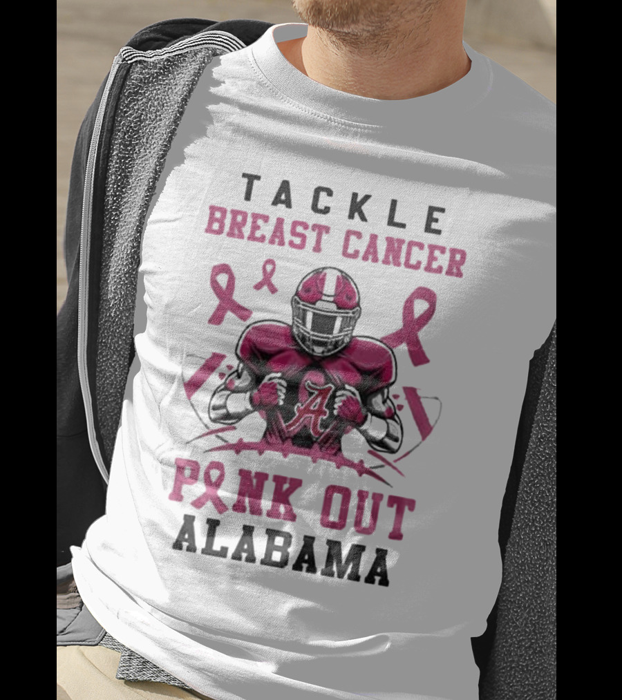 Alabama Tackle Breast Cancer Pink Out T-Shirt