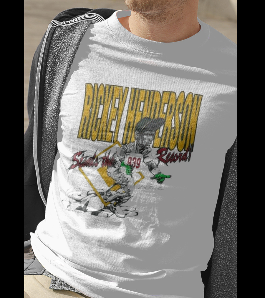 Rickey Henderson Steals The 939 Record T-Shirt