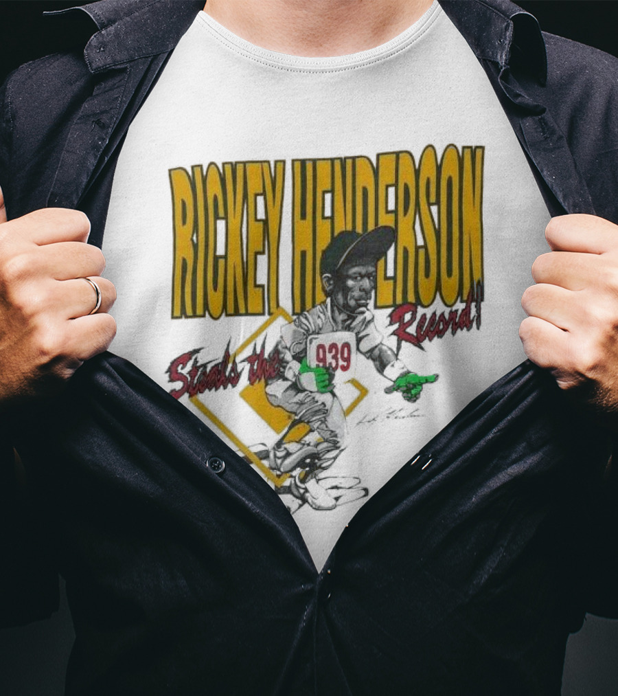 Rickey Henderson Steals The 939 Record T-Shirt