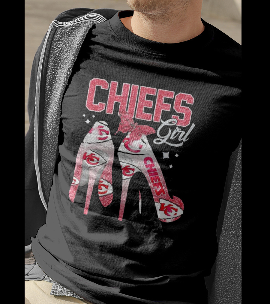 CHIEFS Girl Kansas City High Heels T-Shirt