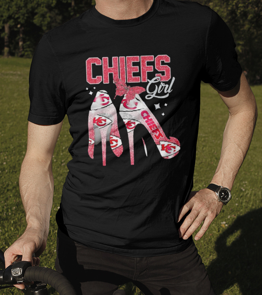 CHIEFS Girl Kansas City High Heels T-Shirt