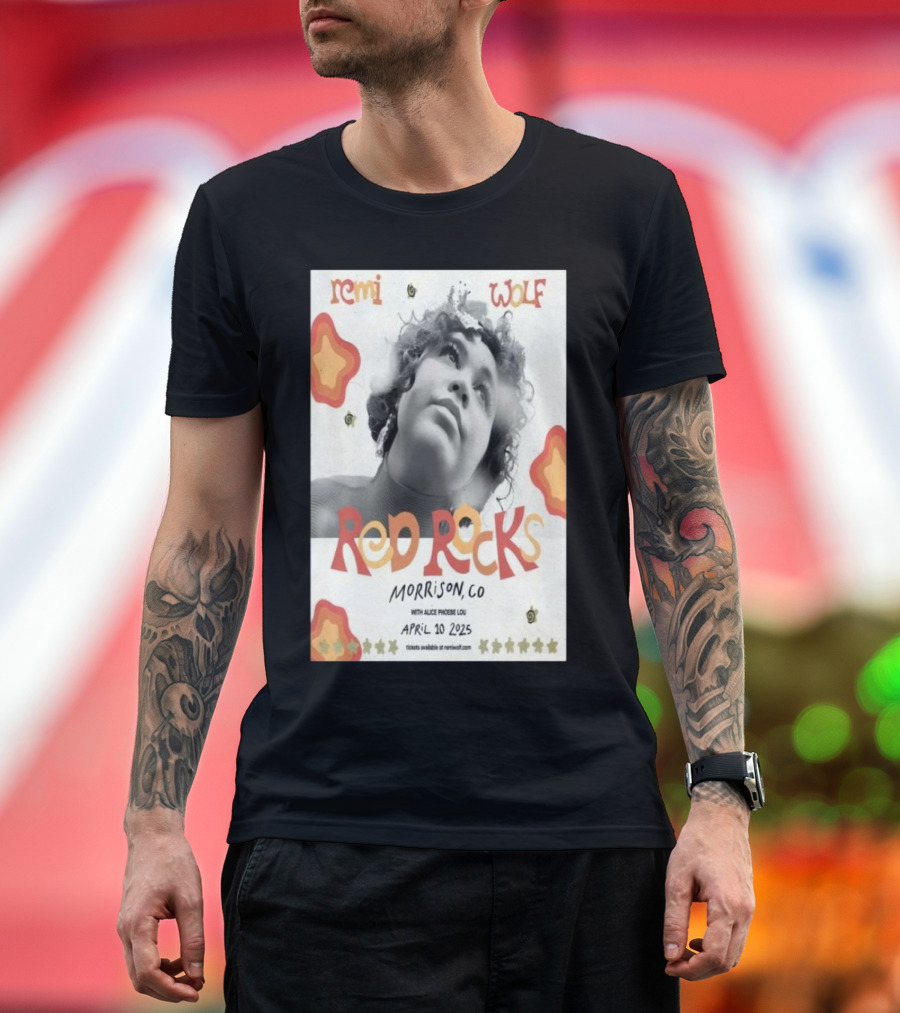 Remi Wolf Red Rocks Morrison CO April 10 2025 With Alice Phoebe Lou T-Shirt