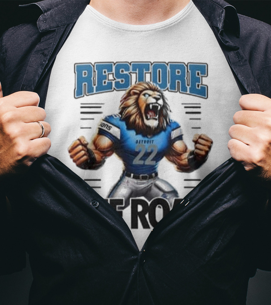 Restore Detroit Lions Pride The Roar T-Shirt