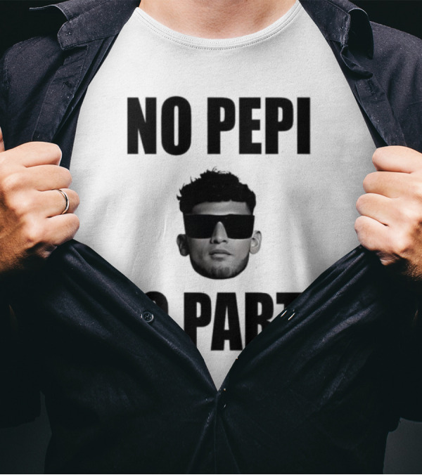 Ricardo Pepi No Pepi No Party Face With Sunglasses T-Shirt