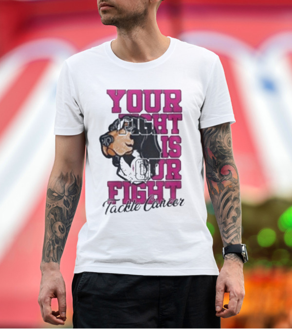 Premium T-Shirt: Tennessee Volunteers Your Fight Is Our Fight Tackle Cancer 2024 Dog Mascot T-Shirt Tennessee Volunteers Your Fight Is Our Fight Tackle Cancer 2024 Dog Mascot T-Shirt
