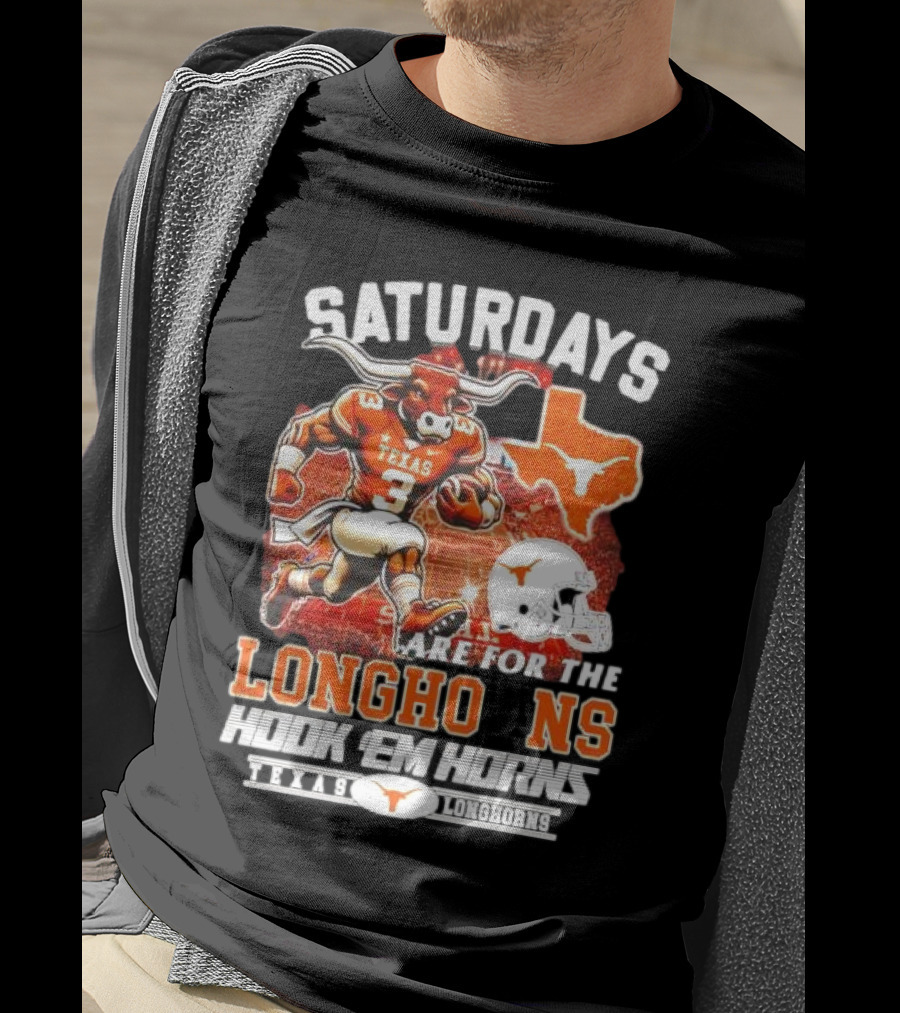 Saturdays Are For The Texas Longhorns Hook 'Em Horns Football Team T-Shirt