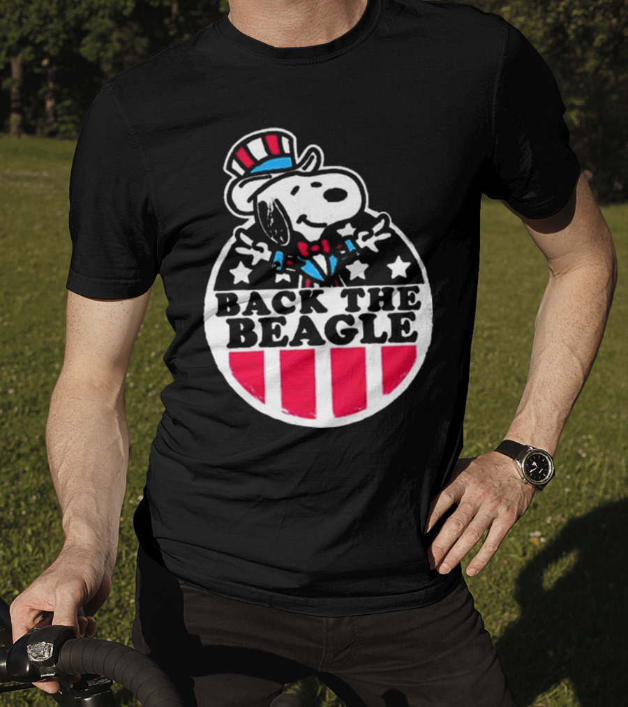 Snoopy Peanuts Back The Beagle Patriotic Uncle Sam T-Shirt