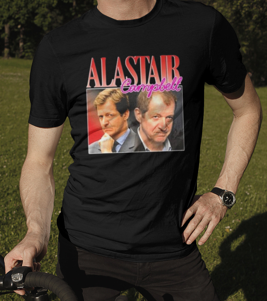 Alastair Campbell Retro Bold Portrait Duo T-Shirt