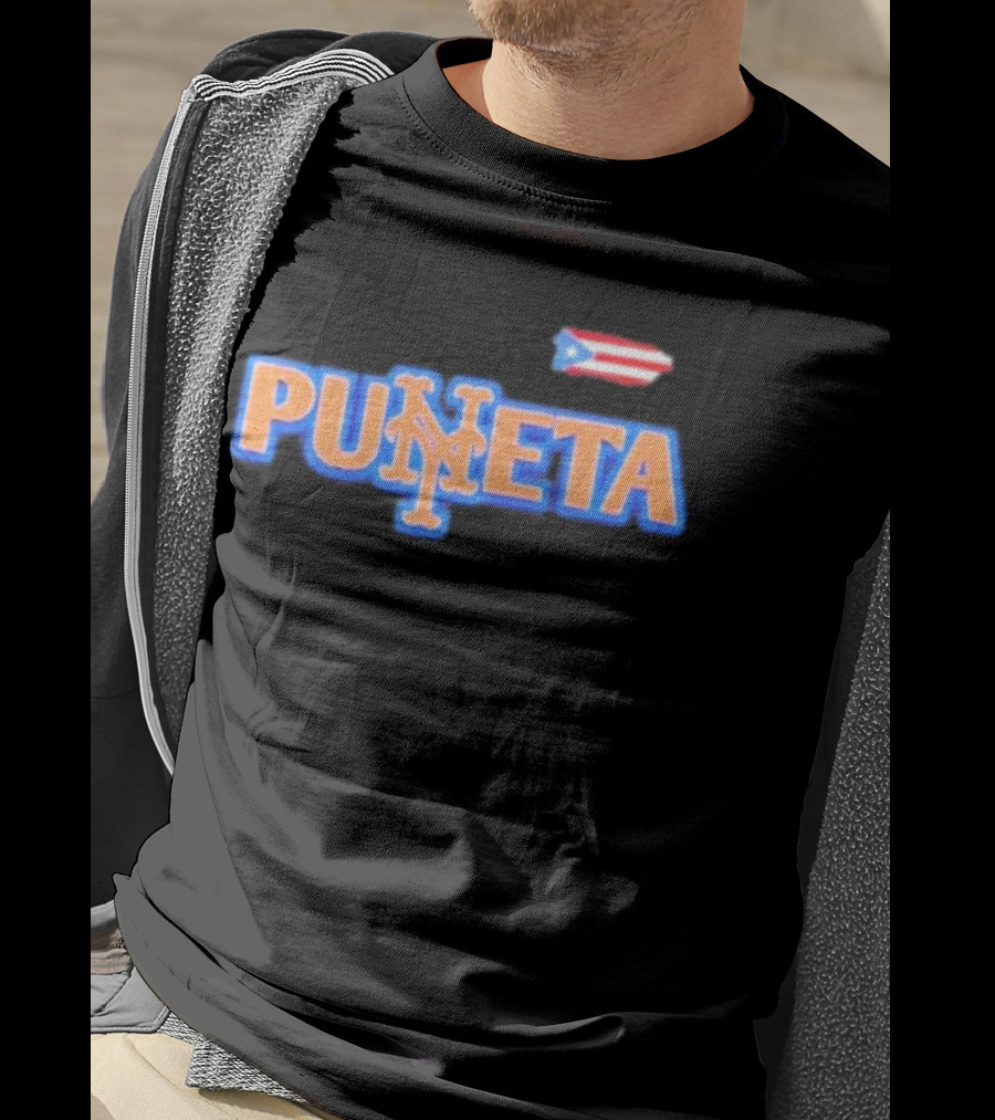 New York Mets Puñeta Puerto Rico Flag T-Shirt
