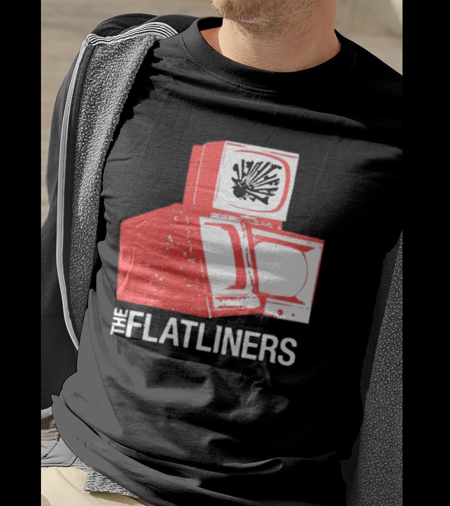 The Flatliners Stacked Static Television Screens T-Shirt
