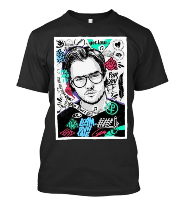 Liam Payne One Direction 1993 Get Low Stack It Up Polaroid For You Rip Tattoo Music T-Shirt