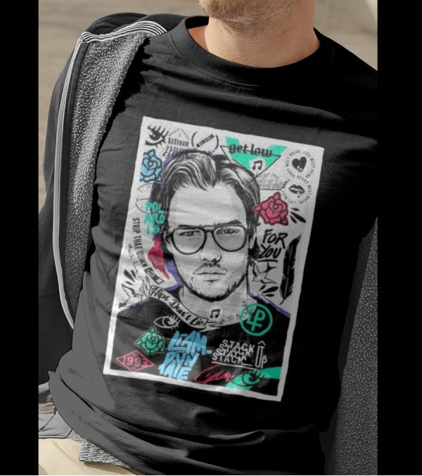 Liam Payne One Direction 1993 Get Low Stack It Up Polaroid For You Rip Tattoo Music T-Shirt