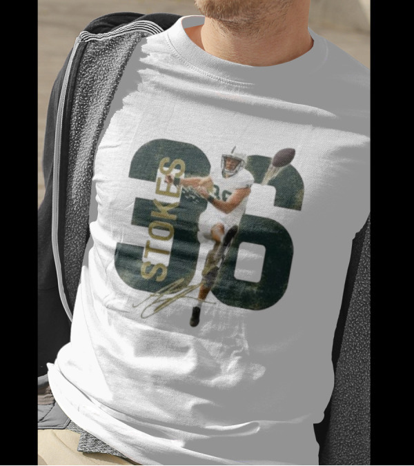 Stokes 36 Football Kicker Signature Action Image T-Shirt
