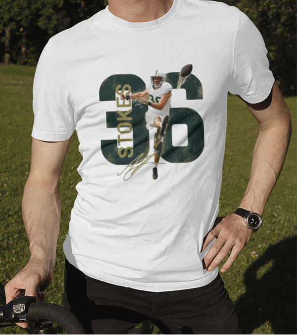 Stokes 36 Football Kicker Signature Action Image T-Shirt