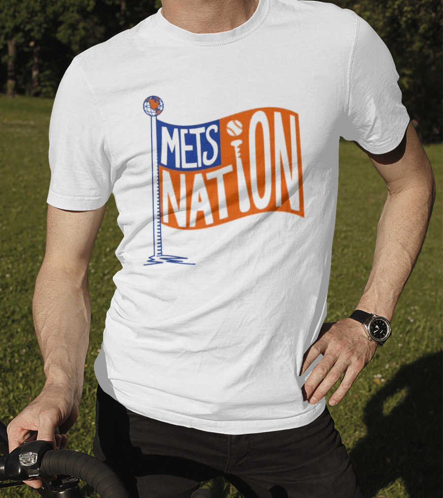 Mets Nation Flag New York Mets Baseball Team T-Shirt