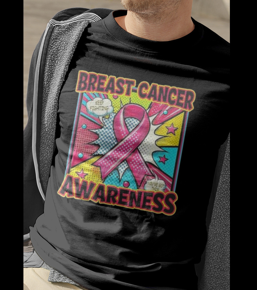 Breast Cancer Awareness Keep Fighting Pink Ribbon You've Got This Vintage Pop T-Shirt
