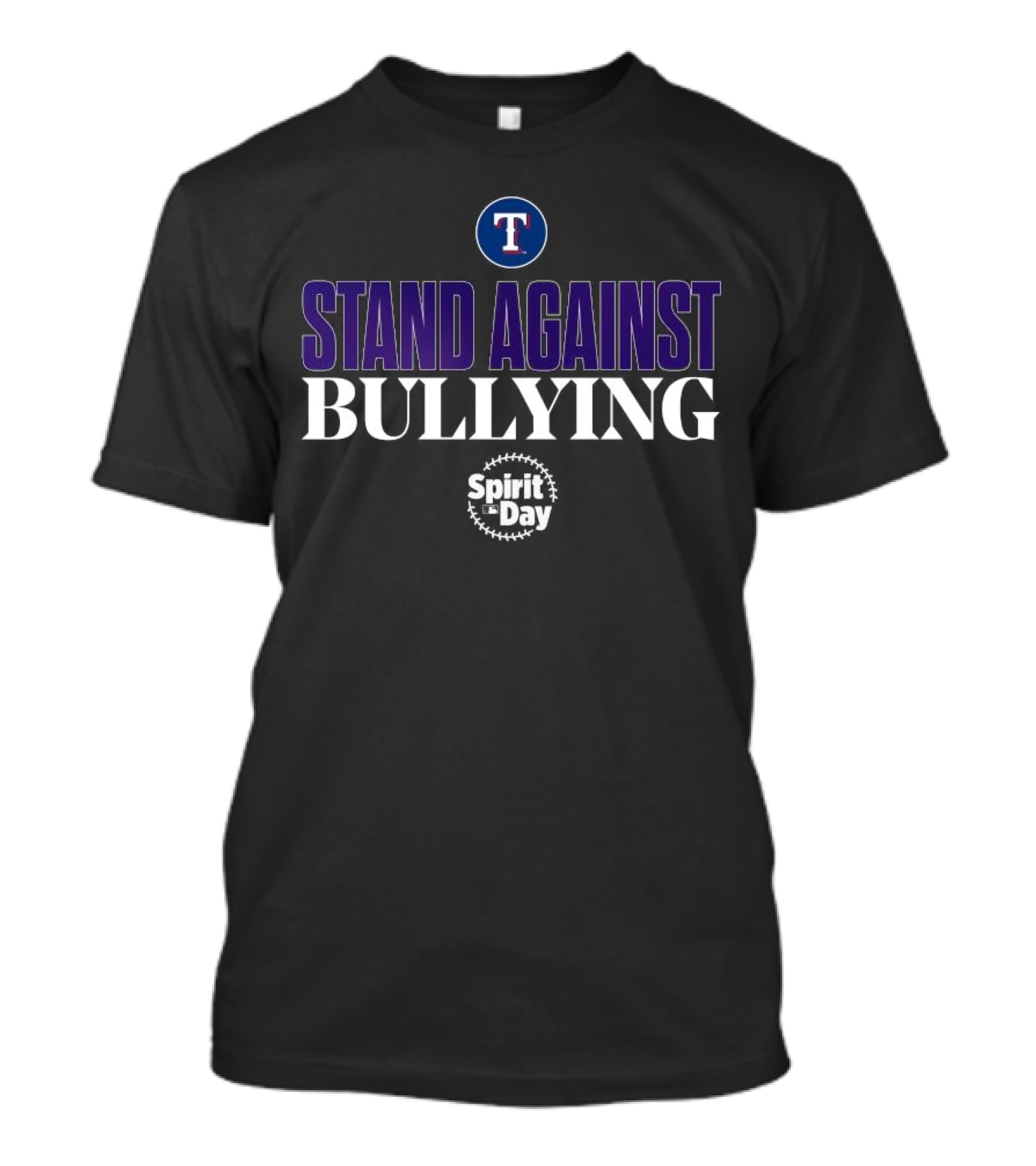 Stand Against Bullying Spirit Day Texas Rangers T T-Shirt