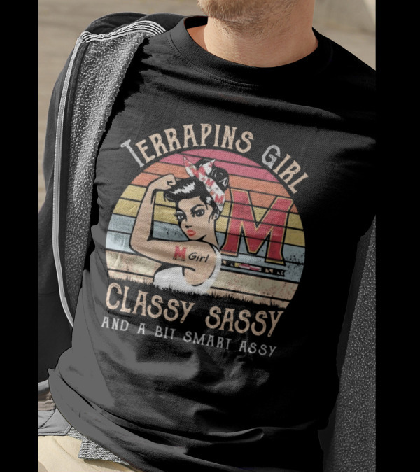 Terrapins Girl Classy Sassy And A Bit Smart Assy Vintage M Girl T-Shirt