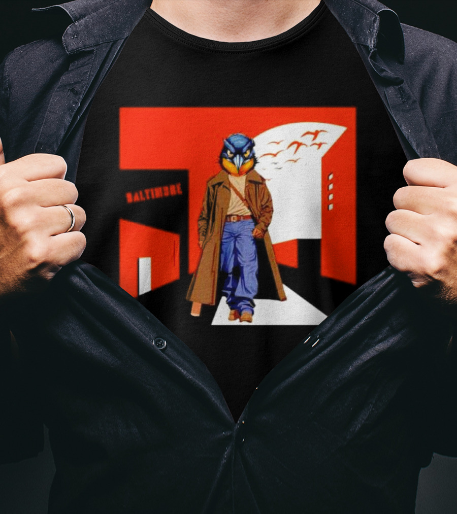 Baltimore Orioles The Wire Parody Owl T-Shirt