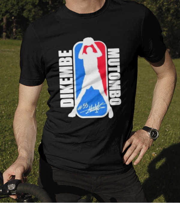 Dikembe Mutombo #55 Signature NBA T-Shirt